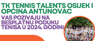 općina anttunovac besplatna poduka tenisa